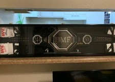 Wrestling Belt Display Case Black Solid Wood WWE MMA Boxing Championship Cabinet