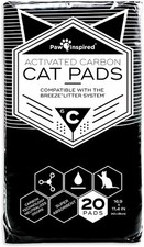 20 Count Disposable Black Cat Litter Pads For Tidy Cats Breeze Ultra Absorbent