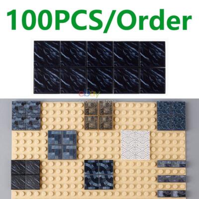 MOC Building Blocks Bricks Street City House Castle Floor 2x2 Tiles Flat Smooth