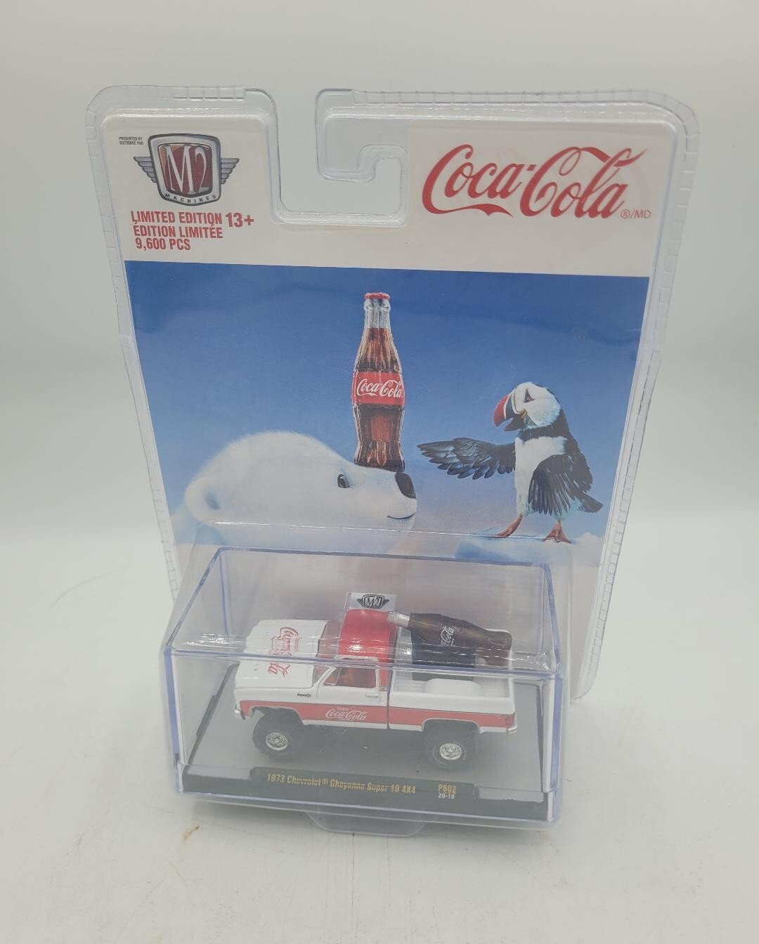 M2 MACHINES COCA-COLA 1973 CHEVROLET CHEYENNE SUPER 10 4X4 PICKUP TRUCK