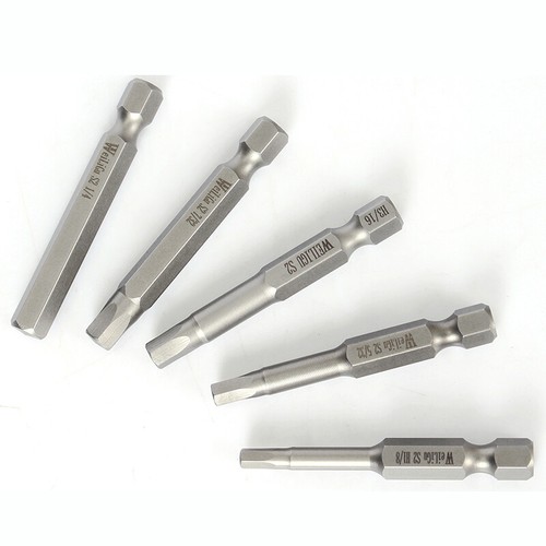 Hex Allen Key Bit Set Imperial Long Screwdriver Socket Impact Driver Drill 1/4" - Picture 5 of 28