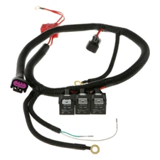 7.87in Car Engine Power Dual Cooling Fan Wire Harness Kit Practical Accesories
