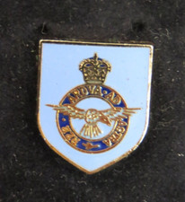 Vintage RAF Blue Gold Enamel Falcon ARDVA AD ASTRA RER Pin Badge. Reverse gold