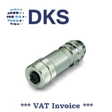 Wago 0756-9402/0060-0000 M12 5 Pole Straight Socket Metal IP67 002159