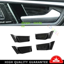 For Ford Edge 2015-2021 Black Titanium Inner Door Bowl Protect Cover Trim 4PCS
