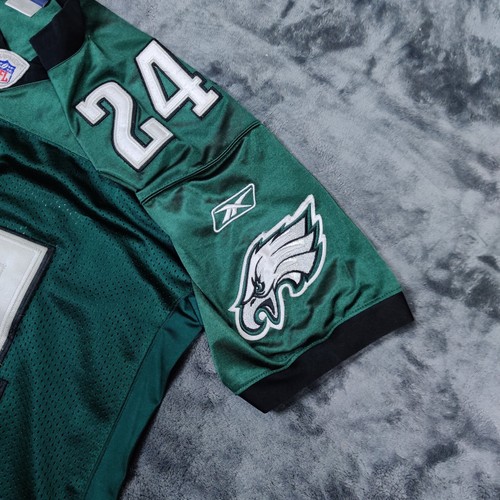 Maglia Reebok Philadelphia Eagles #24 Nnamdi Asomugha NFL cucita taglia 48 verde - Foto 6 di 13