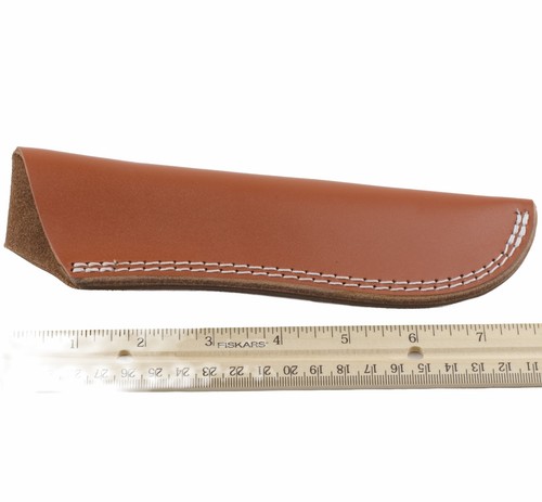 Brown Leather Fixed Blade Knife Belt Sheath for Mora Companion 7" - 8" Blade - Picture 3 of 3