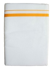 Dhoti White Color Cotton Men's Double used in Pooja Hindu Rituals Choose Border