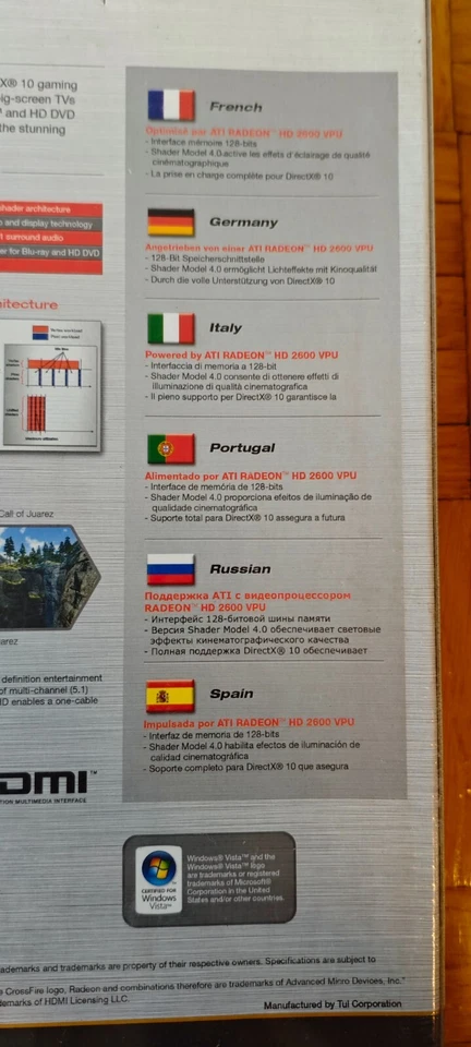 RARE ATI RADEON 2600XT 2600 XT  RETRO GRAPHIC VIDEO CARD NOS IN FOIL - Image 4 of 4