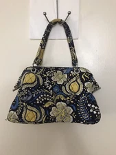 VERA BRADLEY Small Paisley Purse With Removable Shoulder Strap.