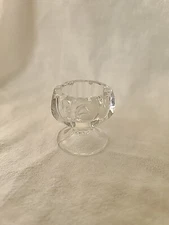 Vintage Clear Glass Footed Open Salt Cellar H&J #2957 Duncan & Miller 1905