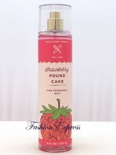 BATH  BODY WORKS STRAWBERRY POUND CAKE FRAGRANCE BODY MIST SPRAY 8 FL OZ