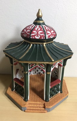 Lemax Village Collection 1996 Porcelain Victorian Gazebo Christmas Decor 63180