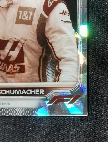 2022 Topps Chrome Sapphire Formula 1 F1 Mick Schumacher #70 Sepia /100 - Picture 5 of 7
