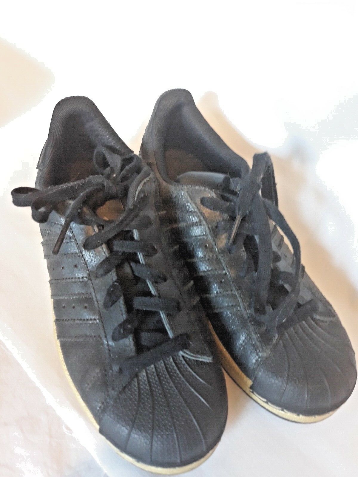 Adidas Size 5 Black with gold trim | eBay