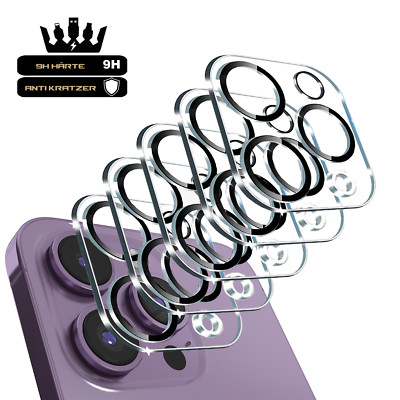 Panzerfolie für Kamera Schutz Hartglas für iPhone 11 12 13 14 15 16 17 Pro Max