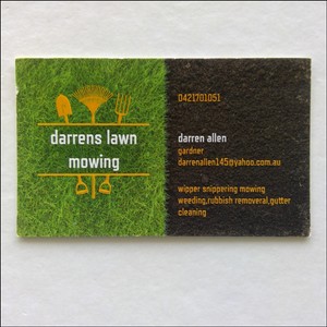 details about darrens lawn mowing darren allen 0421701051 business card busc2 lawn mowing business cards