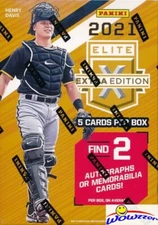 2021 Panini Elite Extra Edition Baseball Factory Sealed Blaster Box-2 AUTO/MEM