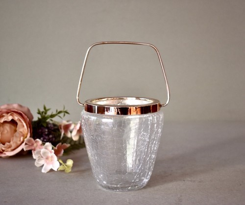 Vintage Glass Ice Bucket Ice Cubes Serving Box Table Decor WMF Ice Bucket - Picture 4 of 5