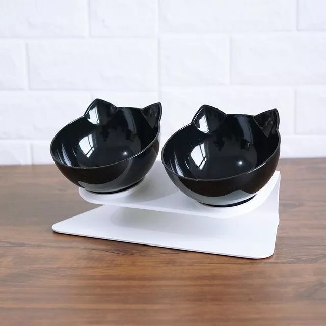 Black top cat bowls