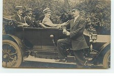 NEW YORK - RPPC - Central Park - Men in a car - 1912