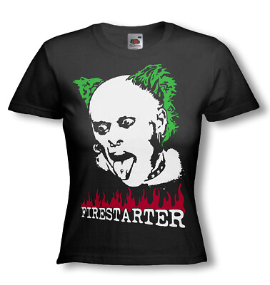 KEITH FLINT FIRESTARTER T-SHIRT - THE PRODIGY - Tribute - Ladies