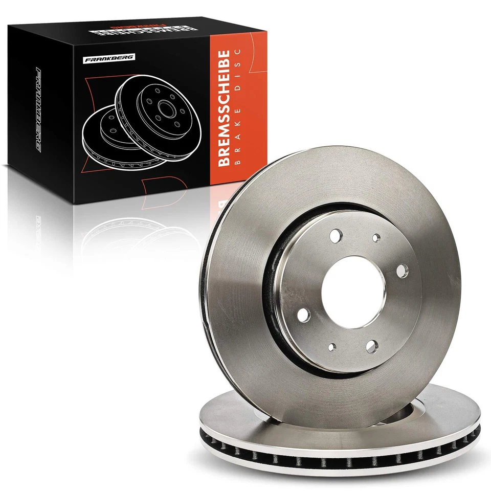 Discos de freno delanteros Ø281 mm para Volvo S40 I VS 644 V40 VW Mitsubishi Carisma DA - Imagen 2 de 4