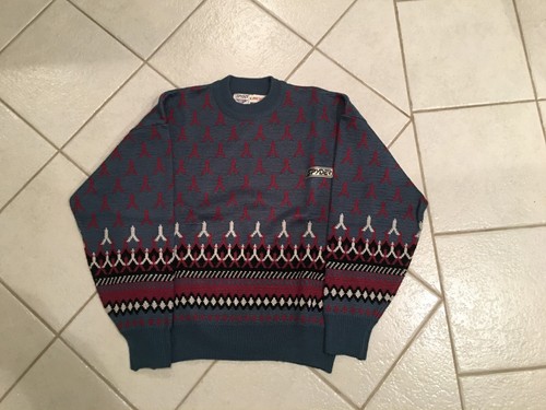 Vintage Spyder Mens Mock Neck Wool Sweater Sz. XL Retro Winter NEW SKI NICE! - Picture 2 of 5