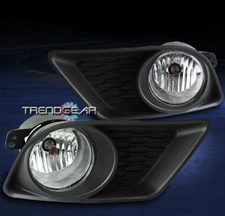 FOR 2011 2012 2013 2014 CHARGER BUMPER CHROME FOG LIGHTS LAMPS W/BULB+HARNESS