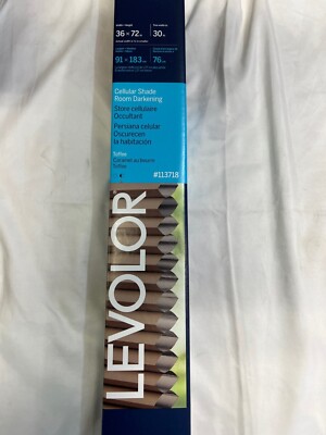 LEVOLOR 36-in x 72-in Toffee Room Darkening Cordless Cellular Shade 113718