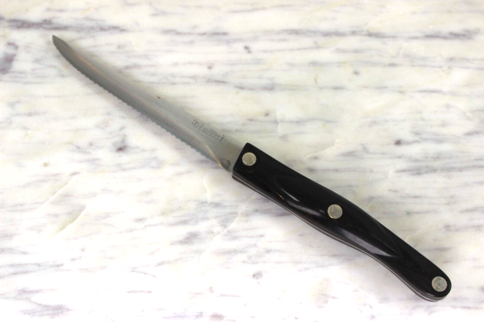 Cutco 1721 Serrated Trimmer Utility Knife Brown Handle 43/4" Blade