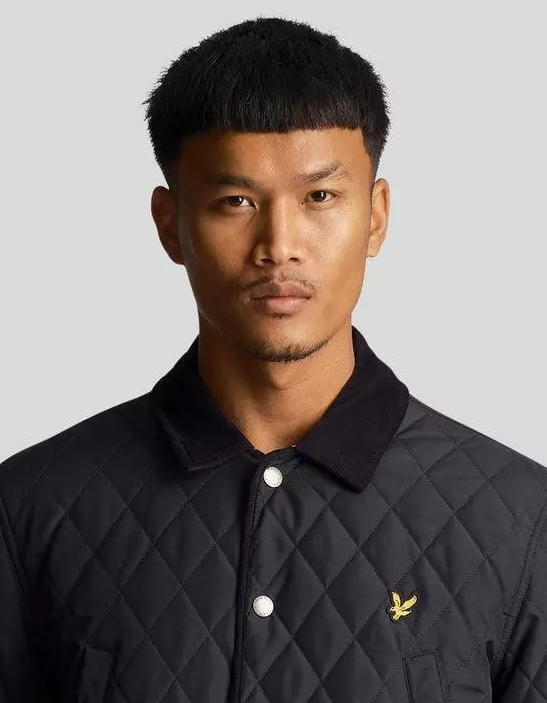 LYLE & SCOTT QUILTED JACKET DARK NAVY JK1990V Z271 | eBay