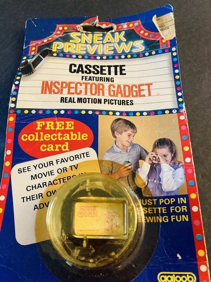 1984 Винтажные Игрушки Galoob, Просмотр Кассеты ГАДЖЕТ ИНСПЕКТОРА Реальное Движение - Изображение 4 из 4