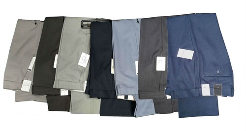 Mens Summer Trousers Expand-A-Band Waist Self Adjusting Lightweight Pants Slacks - Picture 3 of 20