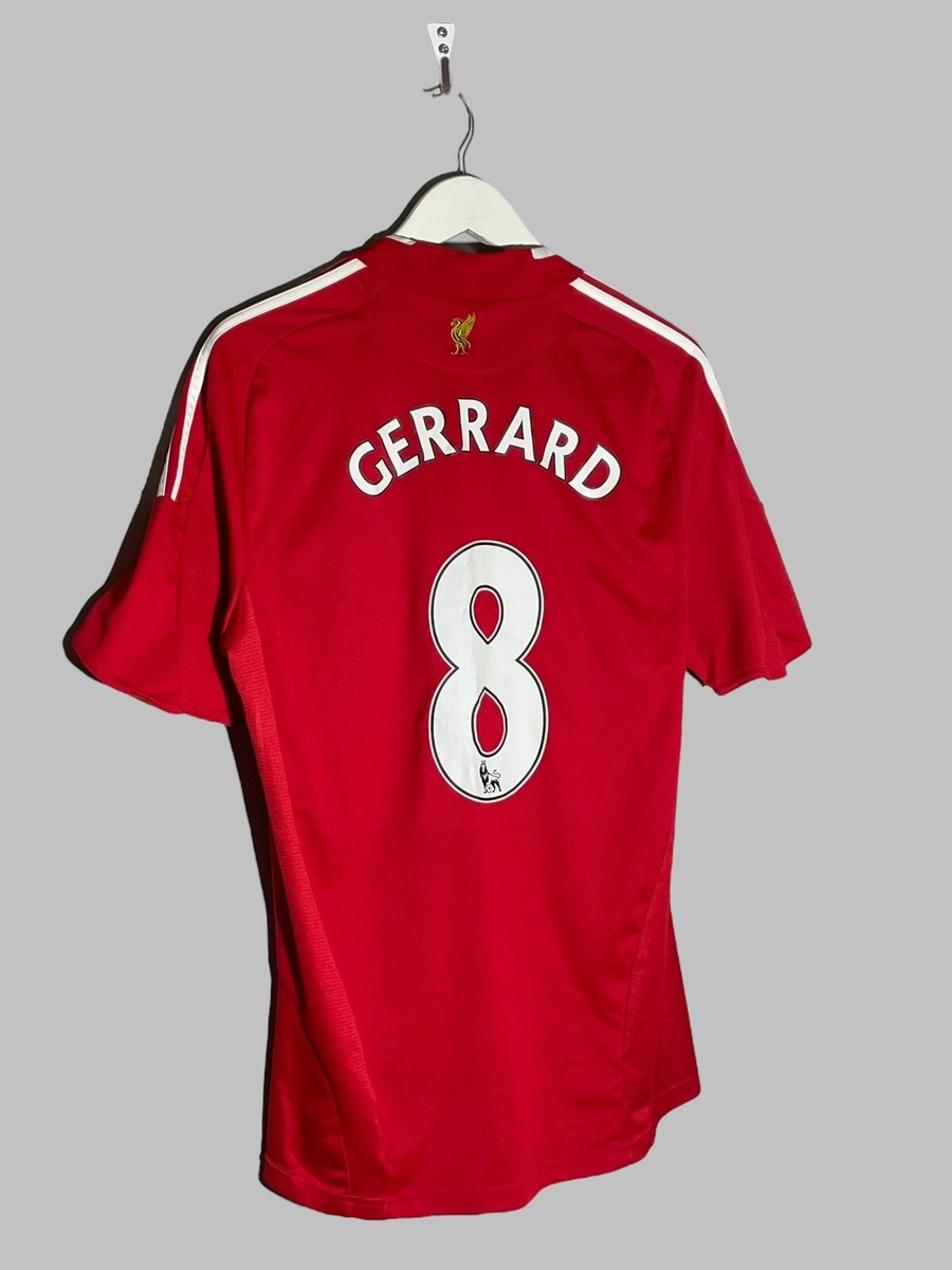 ウェア LIVERPOOL GERRARD 08-09 home uniform 8 Steven Gerrard Liverpool Adidas 2008/09 Home Football
