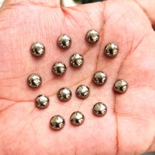 Natural Golden Pyrite Round 5x5 mm to 20x20 mm Cabochon Loose Gemstone Lot