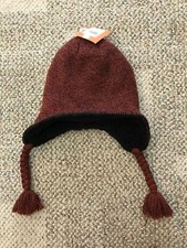 Nike 6.0 Earflap Knit Hat Fleece Lined Spice Marled Kids Boys Youth Size 8-20