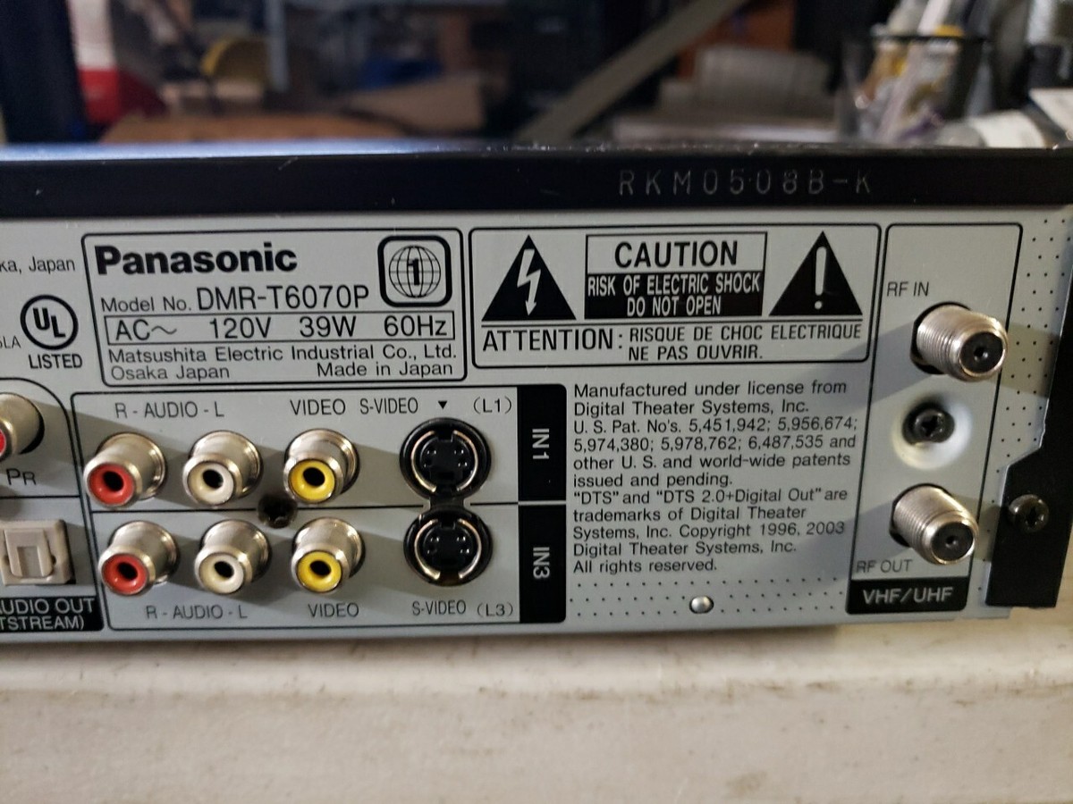 Panasonic DMR-T6070 DVD Recorder for sale online | eBay