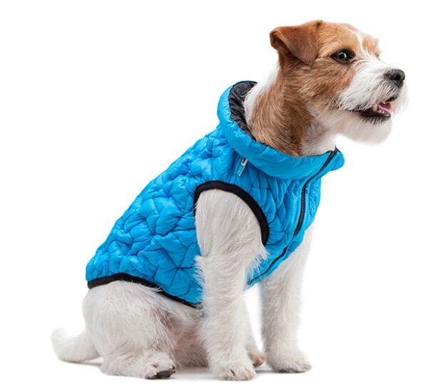 SMALL Blue Dog Vest Jacket Waterproof Pet clothes Winter Padded Coat Airy  S30