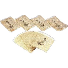 500 Gold Color Paper Jewelry Shopping Gift Bags 6" x 9"