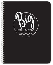 Big Black Book/Address Book - 100 Pages, 8.5'' x 11'', Wire-O (Made in USA)