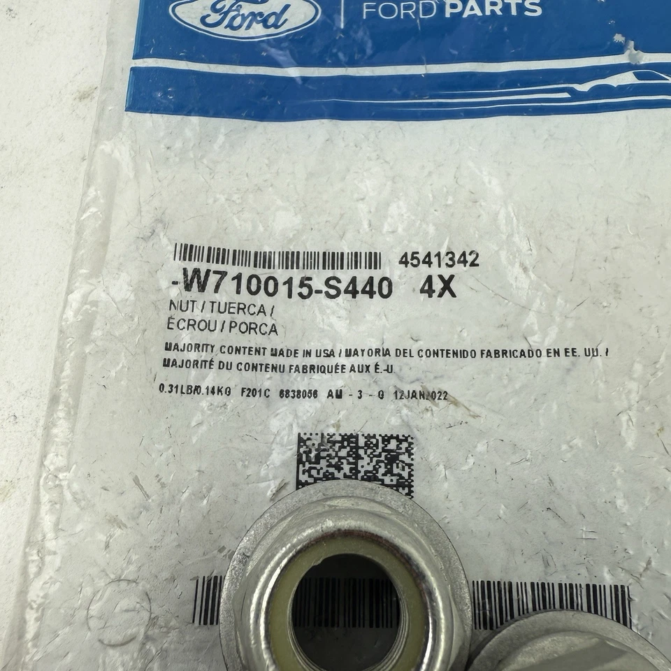 Paquete de 4 tuercas de puntal originales Ford OEM 2008-2012 Taurus W710015-S440 Foto 2 de 4