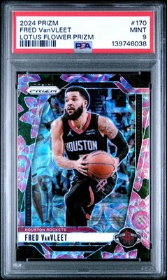 2024-25 Panini Prizm #170 Fred VanVleet Prizms Lotus Flower PSA 9 #/18