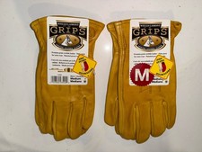 Lot Of 3 Wells Lamont Grips Genuine Leather Gloves Mens Medium NEW