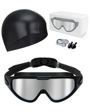 Swim Goggles, Anti Fog Anti UV, Wide View and No Leaking Swimming Goggles S...