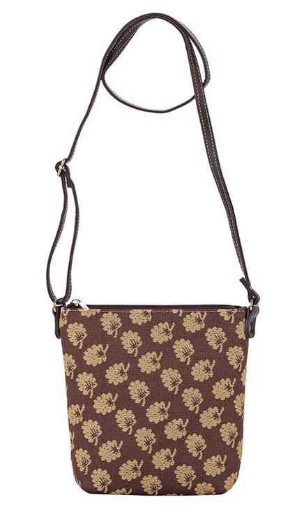 Signare Jane Austen Janes Oak Leaves Tapestry Sling Cross Body Shoulder Hand Bag