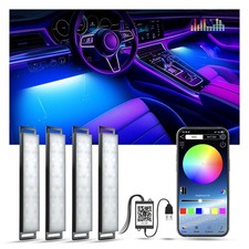 Car Lights Interior, Multcolor RGB Interior Lights with APP Control and Music...