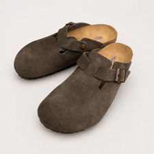 Birkenstock Boston Soft Footbed Mocha Suede Leather Clog Unisex Adults Brand New