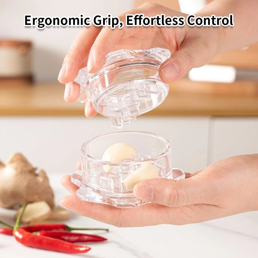 Herramienta de cocina Garlic Twister - Trituradora manual de ajo Molinillo de jengibre, picadora de nueces... Foto 3 de 4