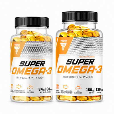 SUPER OMEGA-3 - 60-240 Kaps - Herzgesundheit, Sehkraft, Immunsystems, DHA & EPA